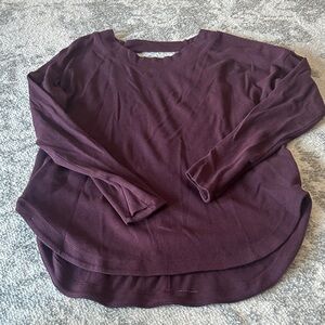 Athleta Women's Long Sleeve Tee - Dark Purple